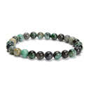 Natural Emerald Smooth Round Beaded Bracelet Size 8mm 7.5'' Length 3 PCS/Set