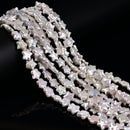 Natural White Fresh Water Pearl Star Shape Beads Size 10mm 14.5'' Strand