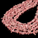 Natural Rhodochrosite Irregular Pebble Nugget Chips Beads Size 7-8mm 16'' Strand