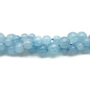 High Quality Translucent Aquamarine Smooth Round Beads 7mm 8mm 12mm 15.5" Strand