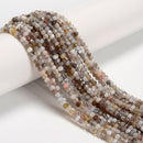 Natural Botswana Agate Faceted Rondelle Beads Size 2.5x4mm 15.5'' Strand