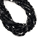 Black Onyx Smooth Irregular Rectangle Cube Beads Size 6x9mm 15.5'' Strand