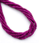 Dyed Howlite Turquoise Rondelle Shape Beads Size 2.5x5mm 15.5" Strand