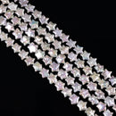 Natural White Fresh Water Pearl Star Shape Beads Size 10mm 14.5'' Strand