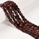 Red Tiger Eye Irregular Rectangle Cube Beads Size 6x9mm 15.5'' Strand