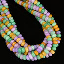 Colorful Dyed Jade Smooth Rondelle Beads Size 5x8mm 15.5'' Strand