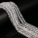 Clear K9 Crystal Glass Faceted Rondelle Beads Size 2x4mm 4x8mm 15.5" Strand