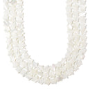 Iridescent White Mother of Pearl MOP Shell Star Beads 8mm to 15mm 15.5'' Strand