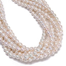 Natural White Fresh Water Pearl Baroque Shape Beads 6x7mm 6x8mm 7x8mm 15''Strand
