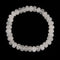 Natural White Jade Smooth Rondelle Beaded Bracelet Size 5x8mm 7.5'' Length
