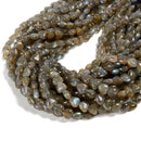 Natural Yellow Gray Labradorite Heart Shape Beads Size 8mm 10mm 15.5'' Strand