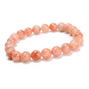 Sunstone Lepidocrocite Smooth Round Beaded Bracelet 8mm 7.5'' Length 3 PCS/Set