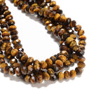 Natural Yellow Tiger's Eye Faceted Rondelle Beads 4x6mm 5x8mm 15.5" Strand