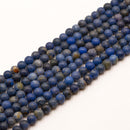 Natural Blue Dumortierite Smooth Round Beads Size 6mm 8mm 10mm 15.5" Strand