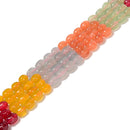 06 Multi-color Dyed Jade Pebble Nugget Beads Size 8x10mm 15.5'' Strand
