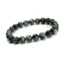 Grade AAA Seraphinite Smooth Round Beaded Bracelet Size 8mm 7.5'' Length