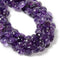 Natural Amethyst Faceted Coin Beads Size 10mm 15.5'' Strand