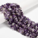 Natural Chevron Amethyst Irregular Pebble Nugget Chips Beads 7-8mm 15.5'' Strand