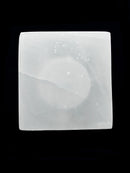 Selenite Cuboid Lamp With Night Sky Pattern Size 3"x3"x10" (Light Not Included)