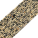 02 Mixed Gemstone Cylinder Tube Shape Beads Size 2x4mm 15'' Strand