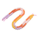 05-Multi-color Dyed Jade Smooth Round Beads Size 8mm 15.5'' Strand