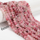 Cherry Flower Sakura Quartz Smooth Round Beads Size 6mm 8mm 10mm 15.5'' Strand