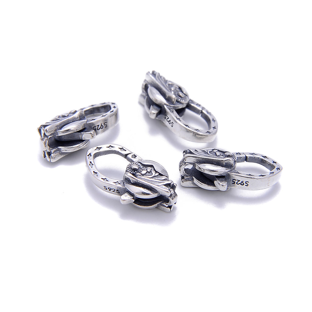 925 Sterling Silver Clasp Ends, 8 mm Quality Tags #2129, 925