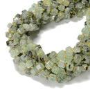 Natural Prehnite Faceted Rubik's Cube Beads Size 8mm 15.5'' Strand