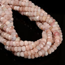 Pink Morganite Faceted Rondelle Wheel Disc Beads Size 4-5x7mm 6x8mm 15.5''Strand