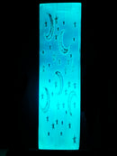 Selenite Cuboid Lamp With Night Sky Pattern Size 3"x3"x10" (Light Not Included)
