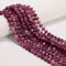 Purple Tourmaline Color Dyed Jade Faceted Rondelle Beads Size 6x8mm 15.5''Strand