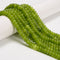 Peridot Color Dyed Jade Smooth Rondelle Beads Size 5x8mm 15.5'' Strand