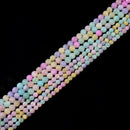 Multi-color MOP Shell Smooth Round Beads Size 3mm 4mm 15.5'' Strand
