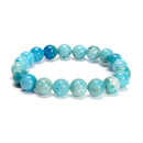 Natural Hemimorphite Smooth Round Beaded Bracelet 10mm 7.5''Length 3 PCS/Set