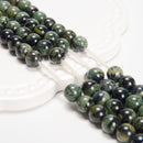 2.0mm Hole Kambaba Jasper Smooth Round Beads Size 8mm 10mm 15.5" Strand