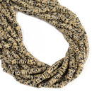 Natural Dalmatian Jasper Heishi Disc Beads Size 1.5x4mm 1.5x6mm 15" Strand