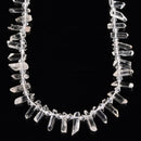 Clear Quartz Rough Points Beads Size 12-25mm 15.5'' Strand