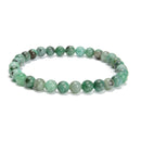 Natural Emerald Smooth Round Beaded Bracelet Size 6mm 7.5'' Length 3 PCS/Set