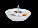 Selenite Round Shape Crystal Charging Bowl Dish 2-5.75"Inches Sold Per Piece