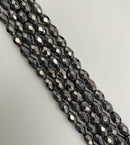 Terahertz Faceted Rice Shape Beads Size 5x7mm 15.5" Strand