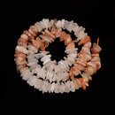 Sunstone & White Rainbow Moonstone Pebble Nugget Chips Beads 10-12mm 15.5'' Strd