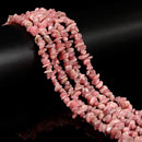 Natural Rhodochrosite Irregular Pebble Nugget Chips Beads Size 7-8mm 16'' Strand