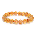 Natural Citrine Smooth Round Beaded Bracelet Size 10mm 7.5'' Length 3 PCS/Set