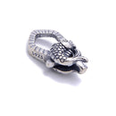 925 Sterling Silver Anti-Silver Carp Clasp Size 9x18mm 1Piece Per Bag