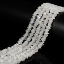 Natural Rainbow Moonstone Irregular Pebble Nugget Chips Beads 5-7mm 15.5''Strand