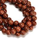 Gold Sandstone Smooth Round Beads Size 18mm 20mm 15.5" Strand