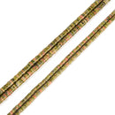 Natural Unakite Heishi Disc Beads Size 1.5x4mm 1.5x6mm 15" Strand