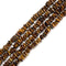 Natural Yellow Tiger Eye Pebble Nugget Chips Beads 3-5mm x 8-10mm 15.5'' Strand