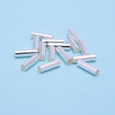 925 Sterling Silver Cylinder Tube Beads Size 3x10mm 8 Pieces Per Bag