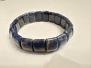 Orange Sodalite Double Drill Bracelet Rectangle Bead Size 11x15mm 7.5'' Length